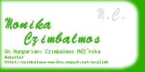 monika czimbalmos business card